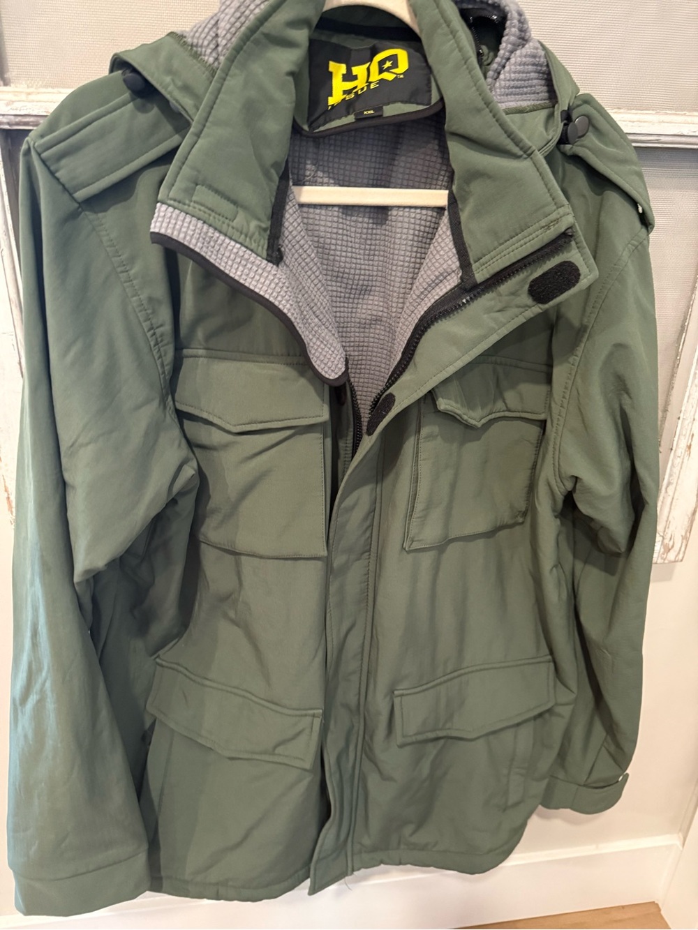 Men's Olive Green Hooded Field tactical Jacket - HQ 2x
